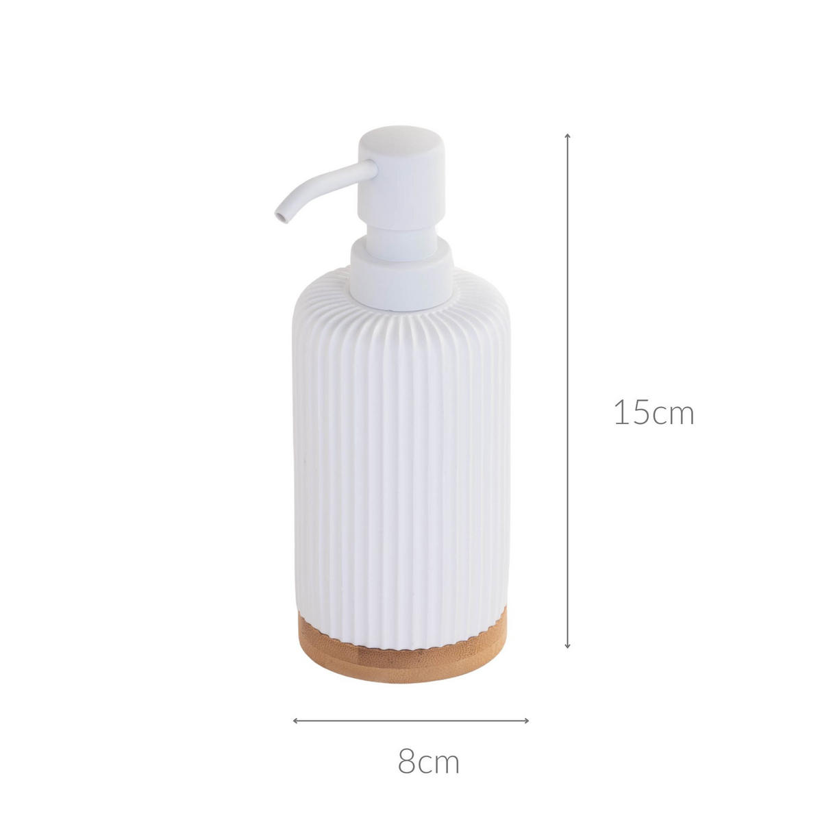 SEIFENSPENDER Natureo 7/7/19,5 cm - Weiß, Kunststoff (7/19.5/7cm) - 5five Simply Smart