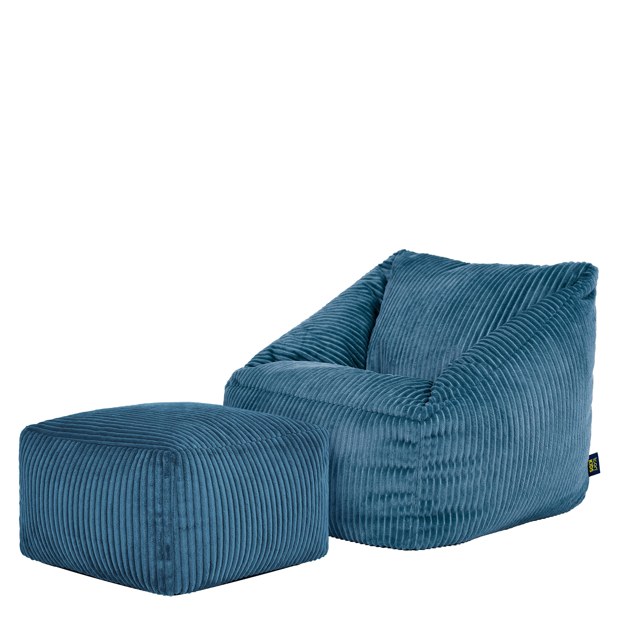 KINDERSITZSACK mit Hocker Natalia - Blau, Textil (55/44/55cm) - icon