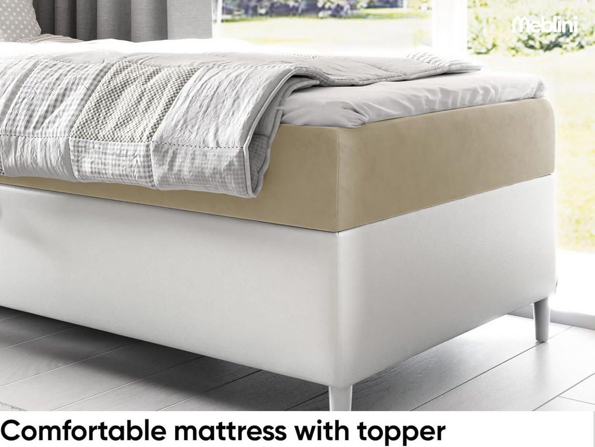 KINDERBETT FLIPPO 1 - Beige/Weiß, Holzwerkstoff (82/208cm) - Meblini