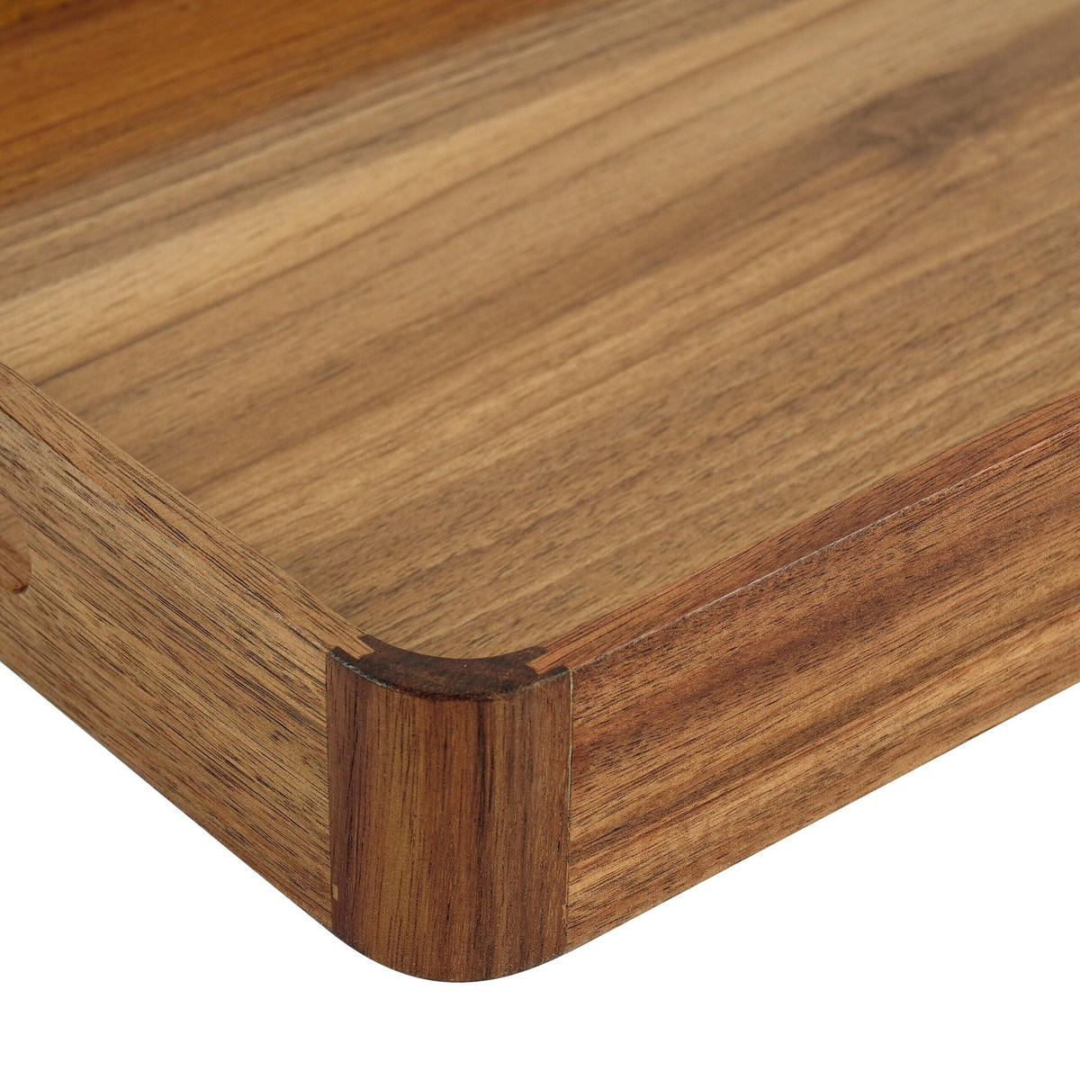 SERVIERTABLETT - Braun, Holz/Holzwerkstoff (38.5/5/28.5cm) - Relaxdays