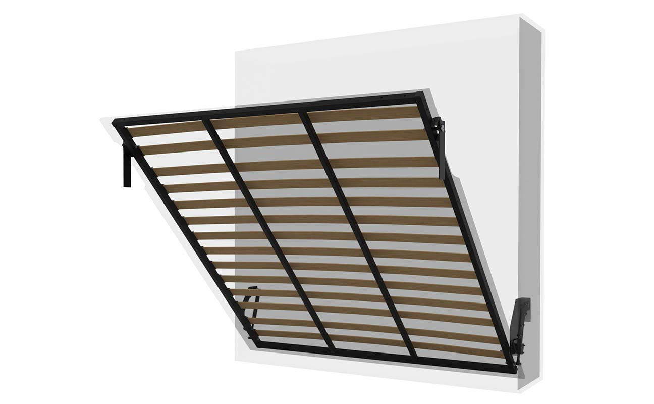 SCHRANKBETT Morphy Einbaubares 180x200 Vertikal - Weiß, Holz (180/200cm) - WallBedKing