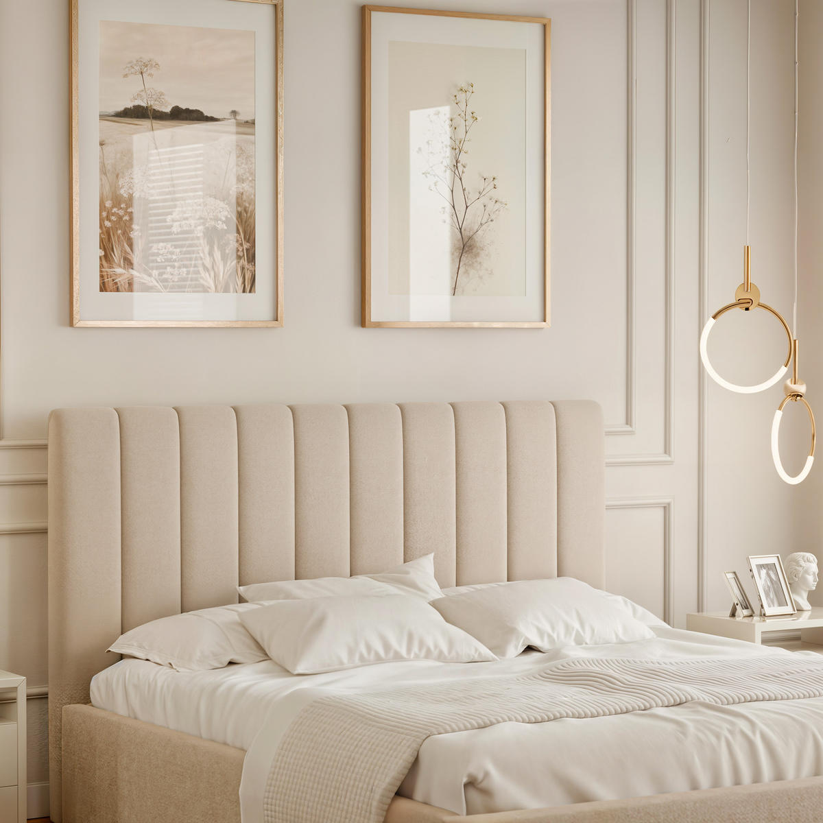 POLSTERBETT NOE 160/200 cm Bettkasten, Beige - Beige, Holzwerkstoff/Textil (160/200cm) - Idohome