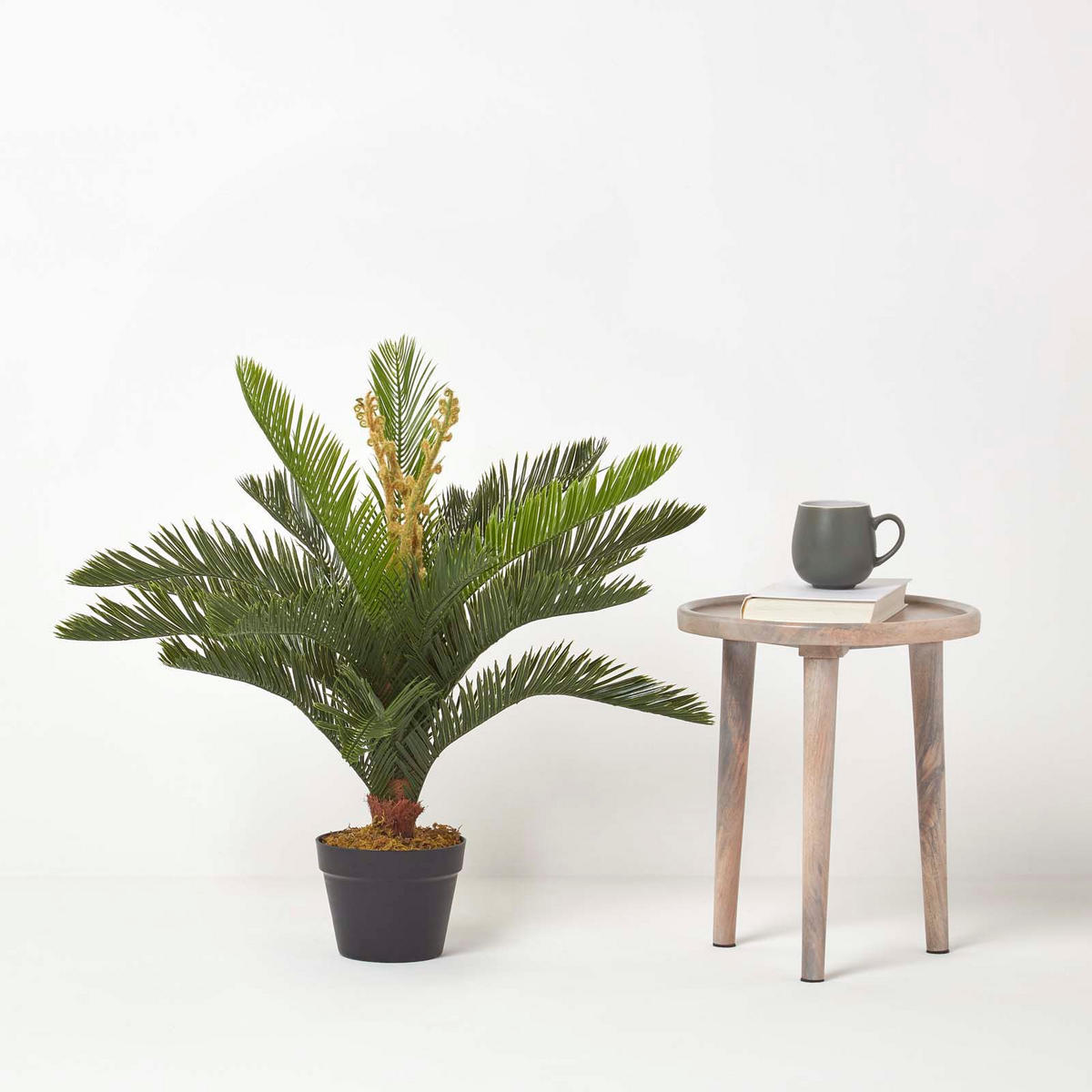 KUNSTPFLANZE Palmfarn grün, 75 cm - Grün, Kunststoff (75cm) - Homescapes