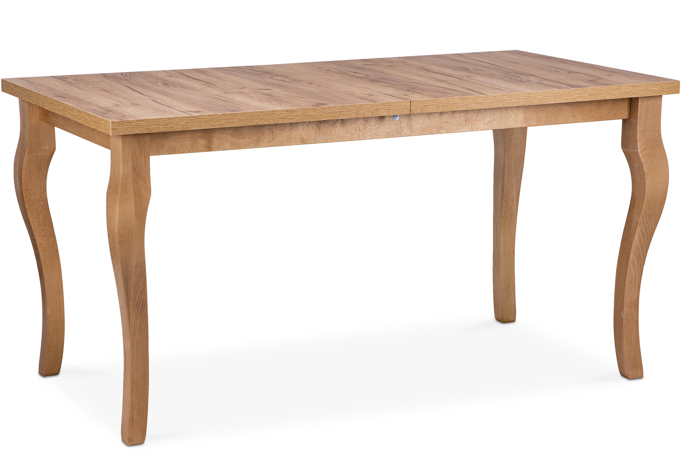 ESSTISCH CABIO ausziehbar bis 190cm, Eiche hell - Hellbraun/Eichefarben, Holz (150/77/80cm) - KONSIMO®