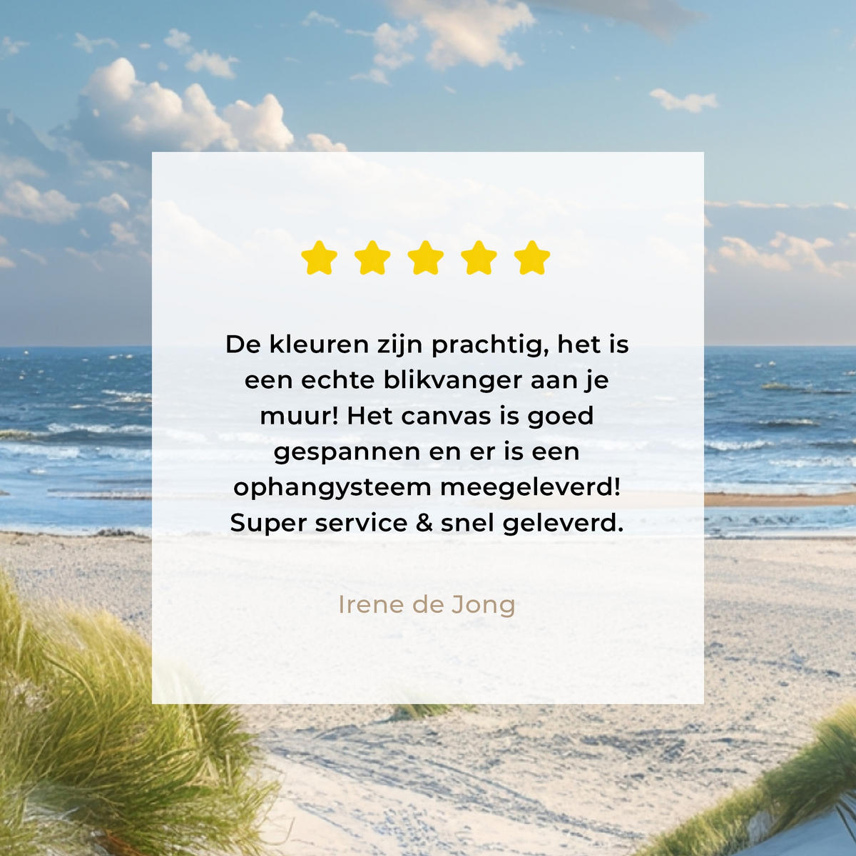 LEINWANDBILD Aussicht - Strand - Fenster - Dünen - Meer 60x80 cm - Hellblau, Textil (60/80cm) - MuchoWow