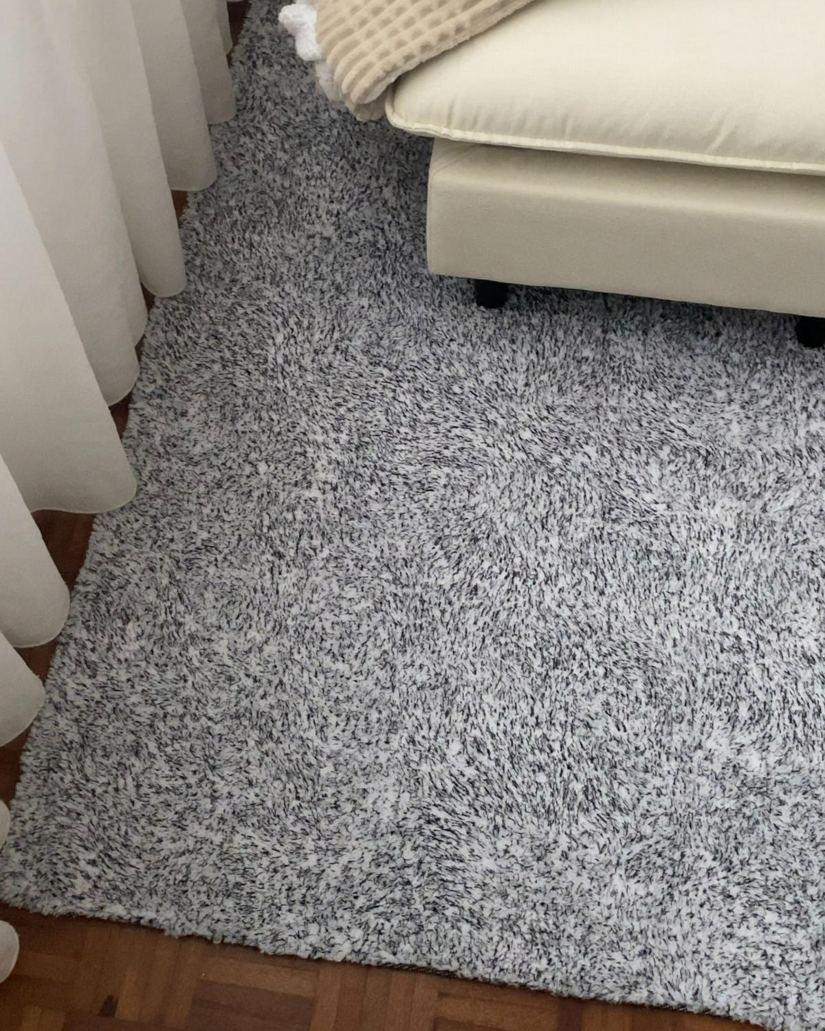 SHAGGY-TEPPICH Demre 230/160 cm - Grau, Kunststoff (160/230cm) - Beliani