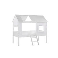 BAUMHAUS Bett Kanika 209x185x137 aus MDF in Weiß - Weiß, Holzwerkstoff (90/200cm) - 58aufmkessel