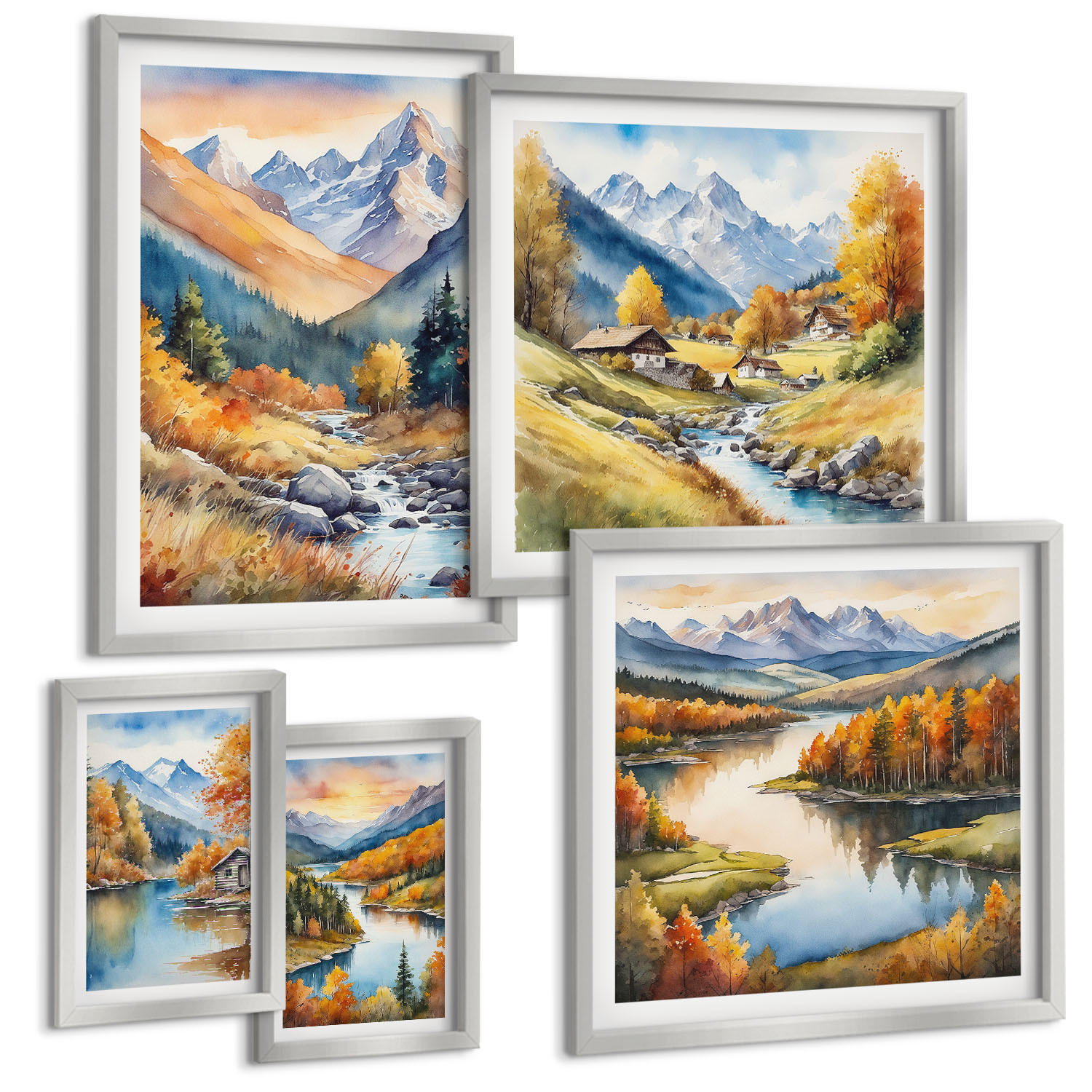 Tulup Bilder Silber 40x60 cm