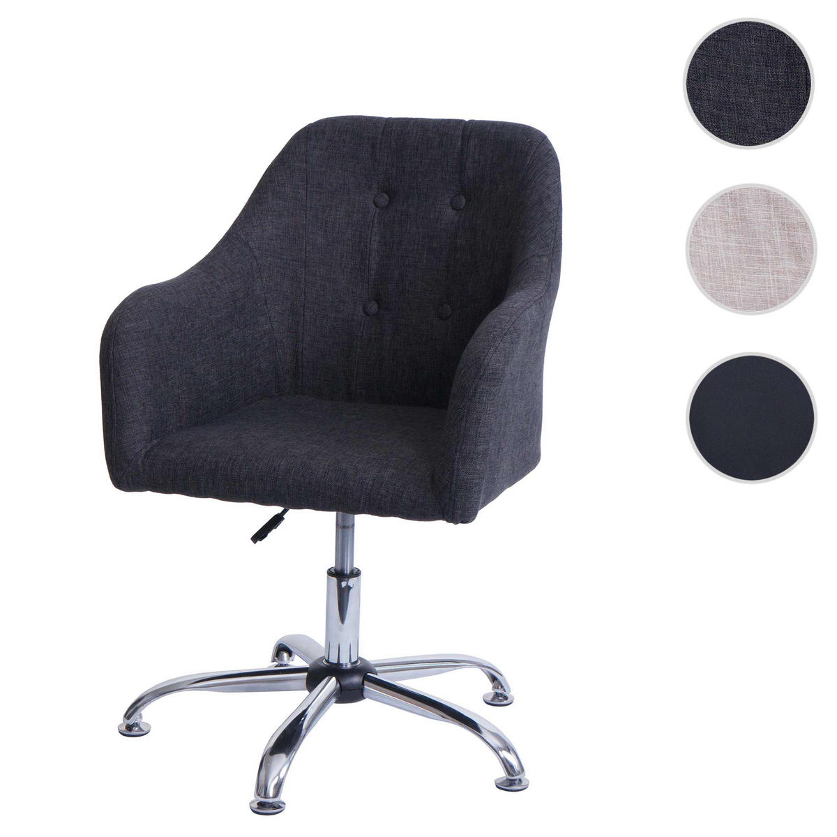 ESSZIMMERSTUHL Grau - Grau, Textil (57/91/62cm) - MCW
