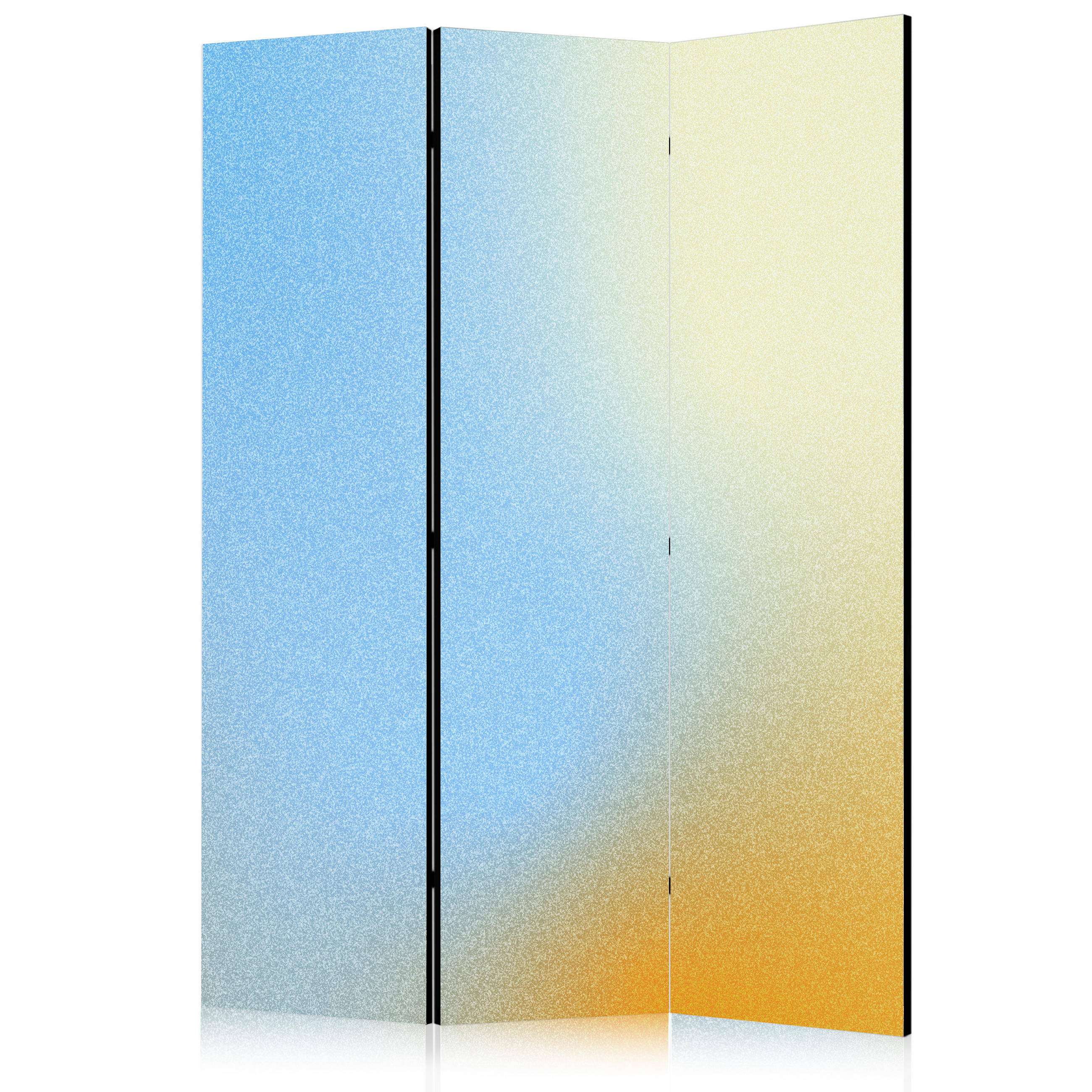 PARAVENT Akustik 3-tlg 135x172 cm Energetischer Farbverlauf - Multicolor, Holz/Textil (135/172/3cm) - Muralo