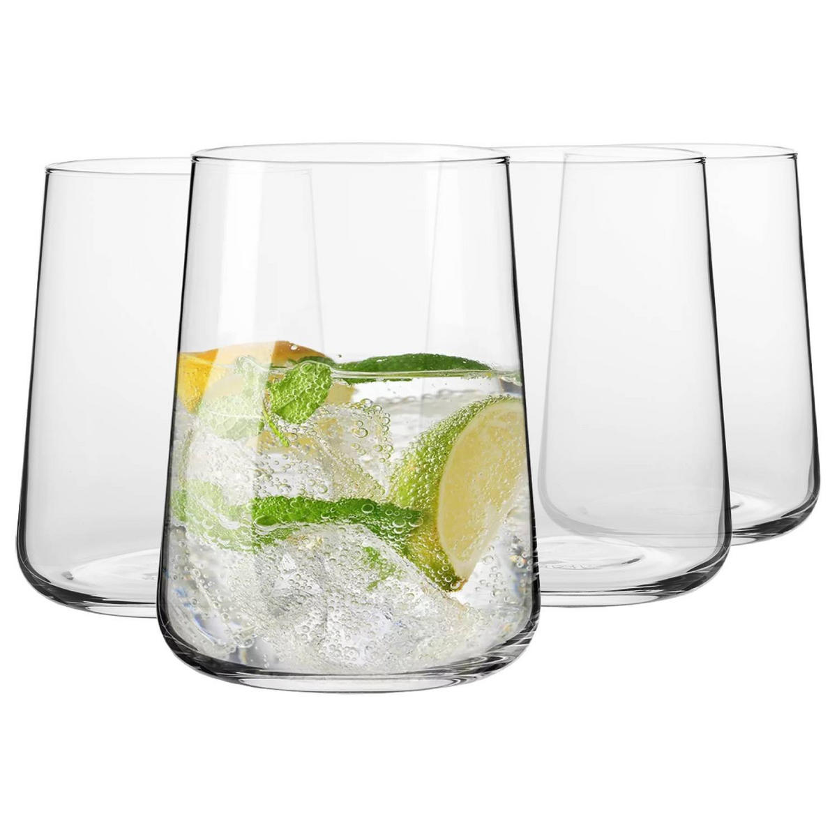 WASSERGLÄSER, 4er-Set, 490 ml - Transparent, Glas (0.49L) - Krosno Glass