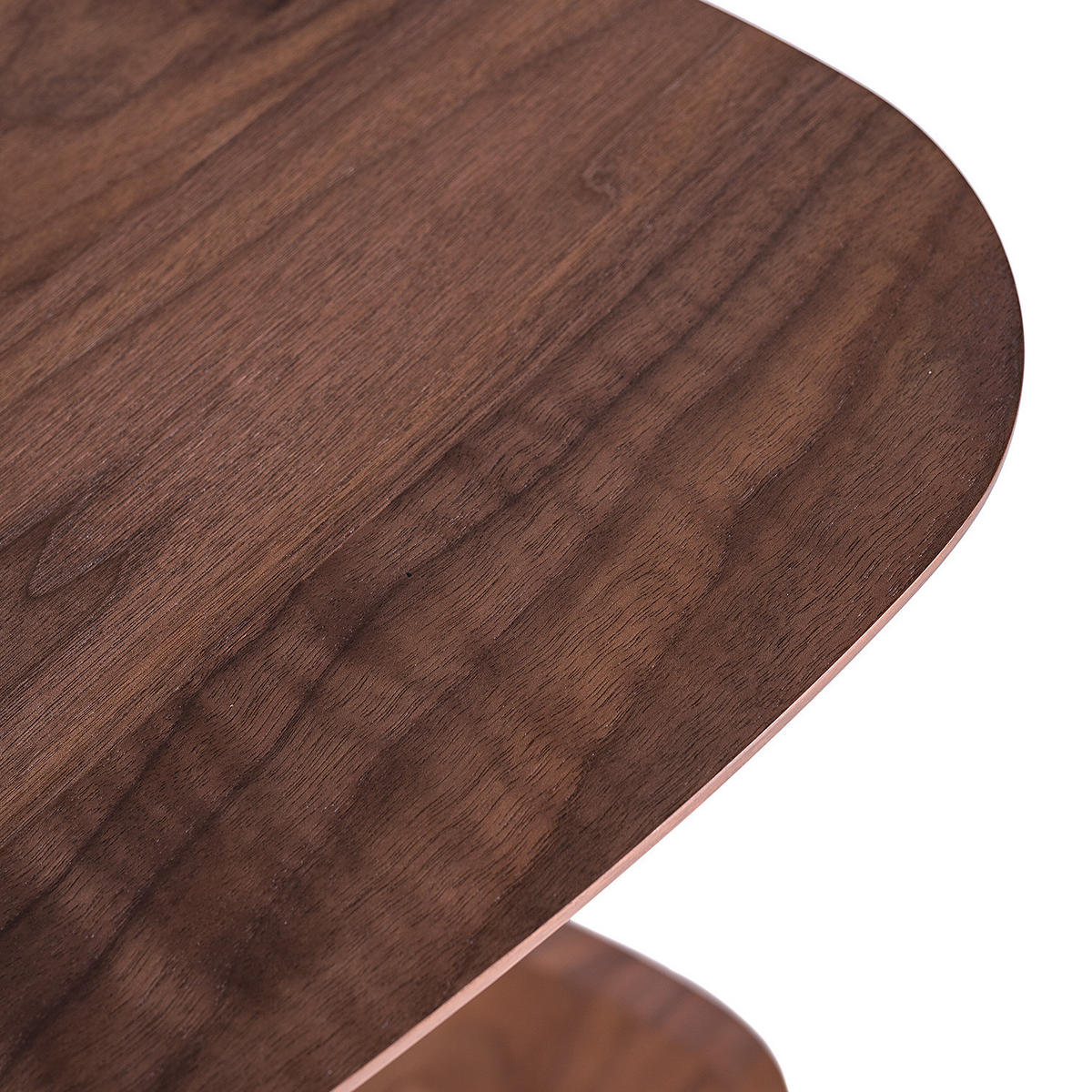 BEISTELLTISCH - höhenverstellbar, Echtholzfurnier / Metall - Walnussfarben, Holzwerkstoff (35/48/68cm) - home24