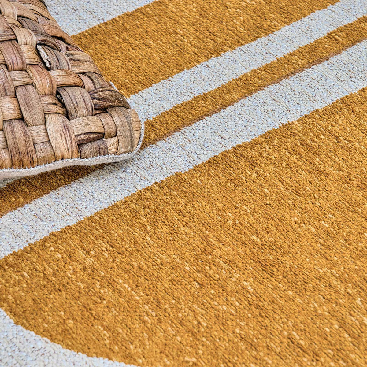 TEPPICH Flachgewebe LASH Gelb 240 x 340 cm - Gelb, Textil (240/340cm) - Novatrend