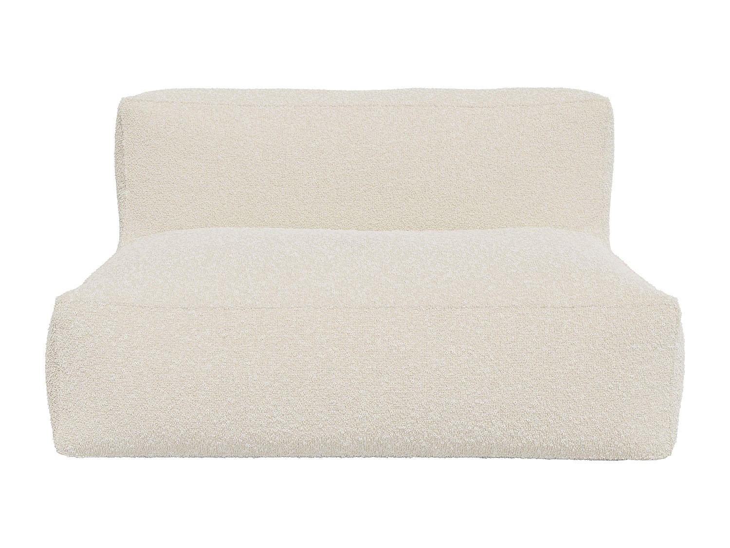 MODULIERBARES Sofa - 2 Personen - Stoff - Gebrochenes Weiß - - Weiß, Textil (135/80/95cm) - Vente-Unique