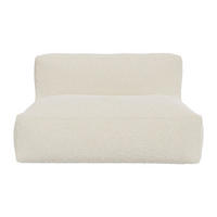 MODULIERBARES Sofa - 2 Personen - Stoff - Gebrochenes Weiß - - Weiß, Textil (135/80/95cm) - Vente-Unique