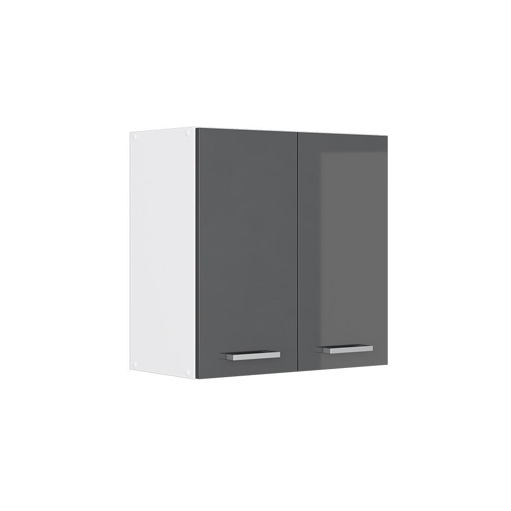 HÄNGESCHRANK R-Line Anthrazit Hochglanz 60 cm - Anthrazit/Weiß, Holzwerkstoff (60/60/31cm) - Vicco