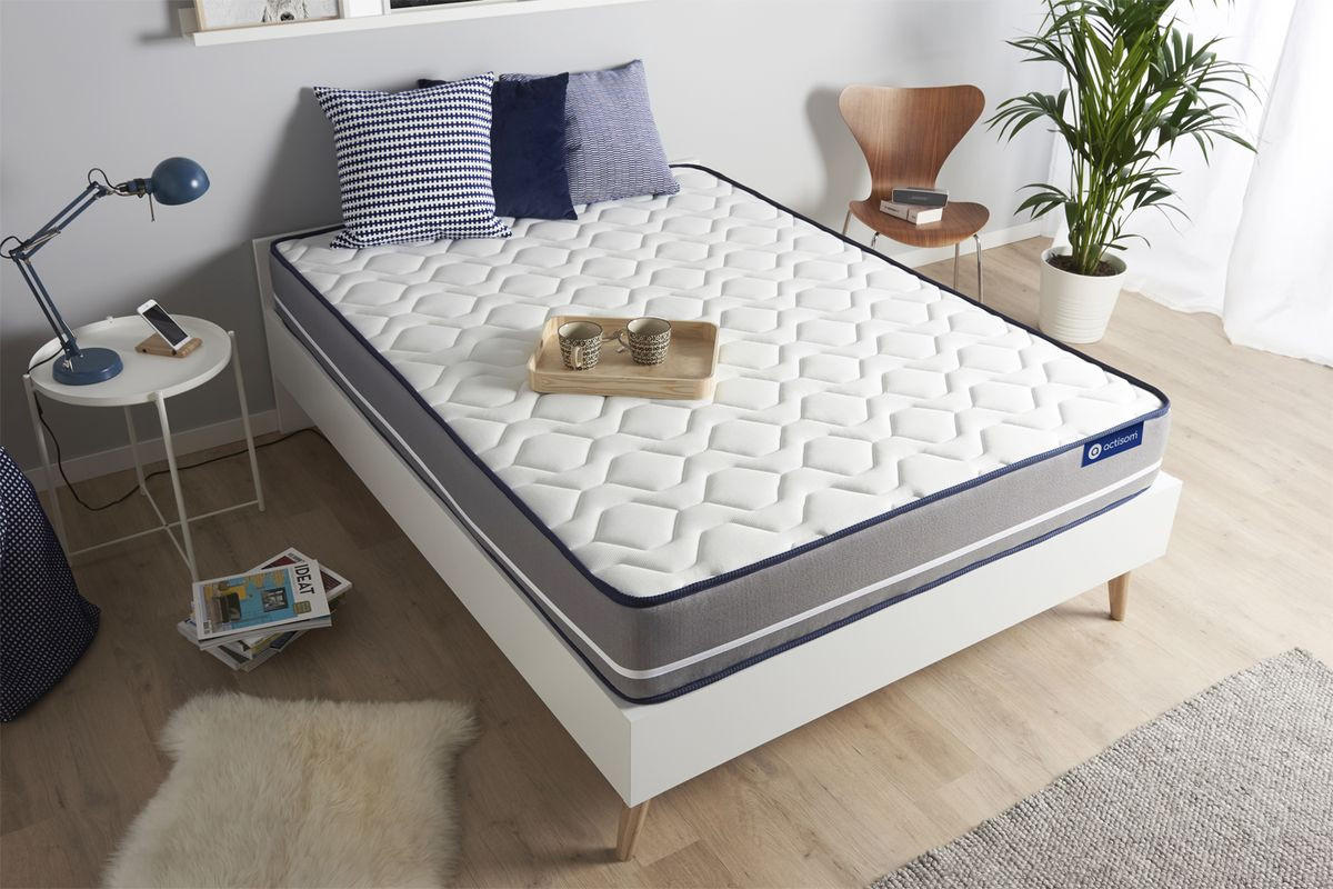 MATRATZE Actimemo pur Memory-Schaum 90 x 200 cm h3 - Weiß, Textil (90/200cm) - ACTISOM