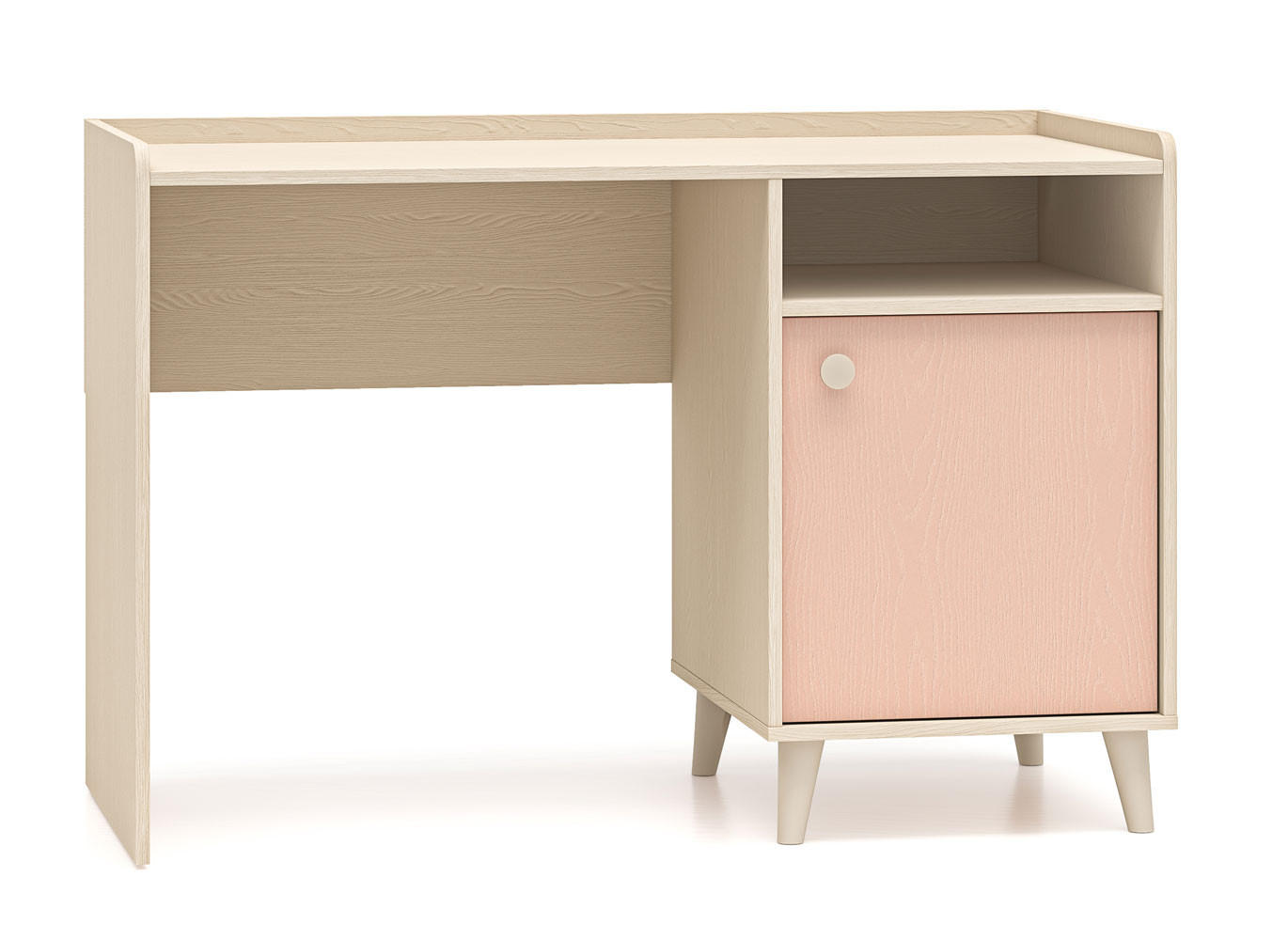 Feldmann-Wohnen Schreibtisch Braun, Pink 120x80x58 cm