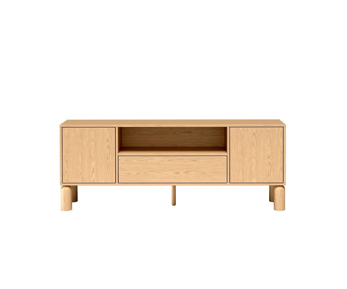 LOWBOARD SABBIA 160/61,2/40,6 cm, Eichefarben - Eichefarben, Holzwerkstoff (160/61.2/40.6cm) - MASSENO