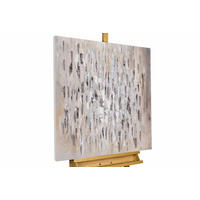 ACRYLBILD HANDGEMALT 80/80 cm - Grau, Holz/Textil (1.46/80cm) - KUNSTLOFT