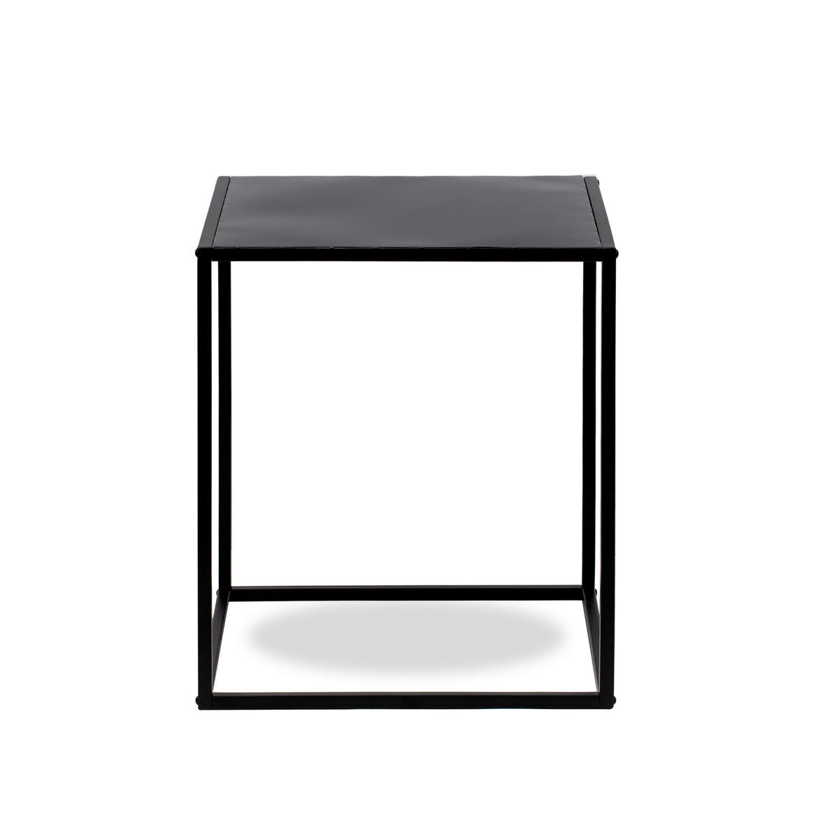 BEISTELLTISCH Rechteckig Schwarz 45 x 45 x 52 cm - Schwarz, Metall (45/45/52cm) - Nordlys