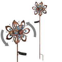 LED AUSSENLEUCHTE Metall Gold - Goldfarben, Glas (22.5/12/92cm) - Globo Lighting