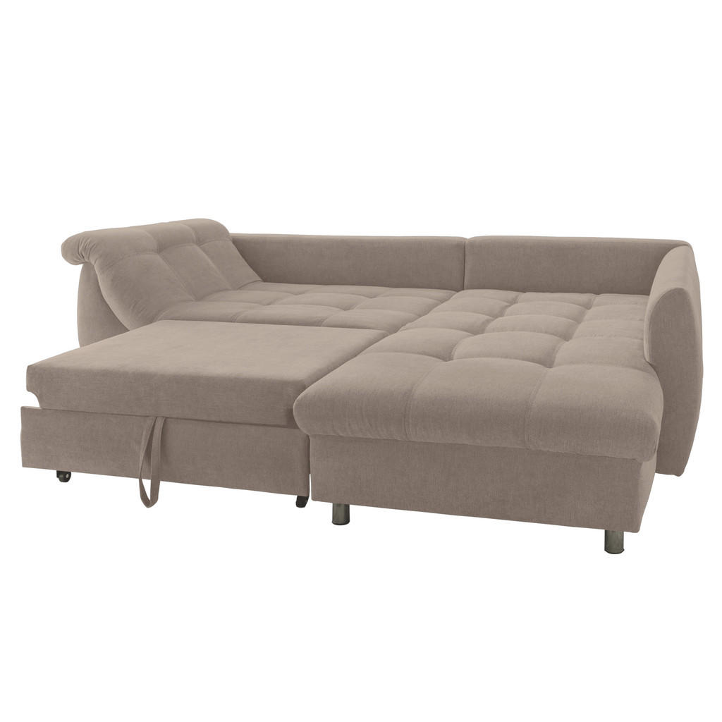 Thumbnail - luma-home Ecksofa, Hellbraun, Textil, 3-Sitzer, Füllung: Polyurethan (Pur), L-Form, Eckteil, einzeln stellbar, Ottomane ...