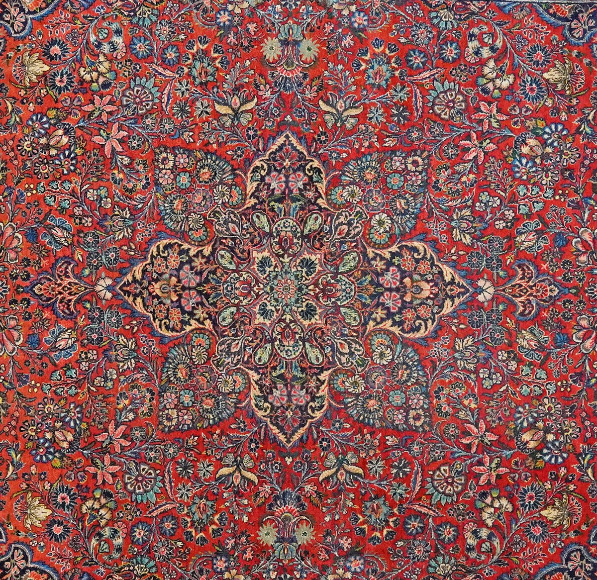 ORIENTTEPPICH handgeknüpft Ekbatan Rot 364/270 cm Schurwolle - Rot, Textil (270/364cm) - Looma