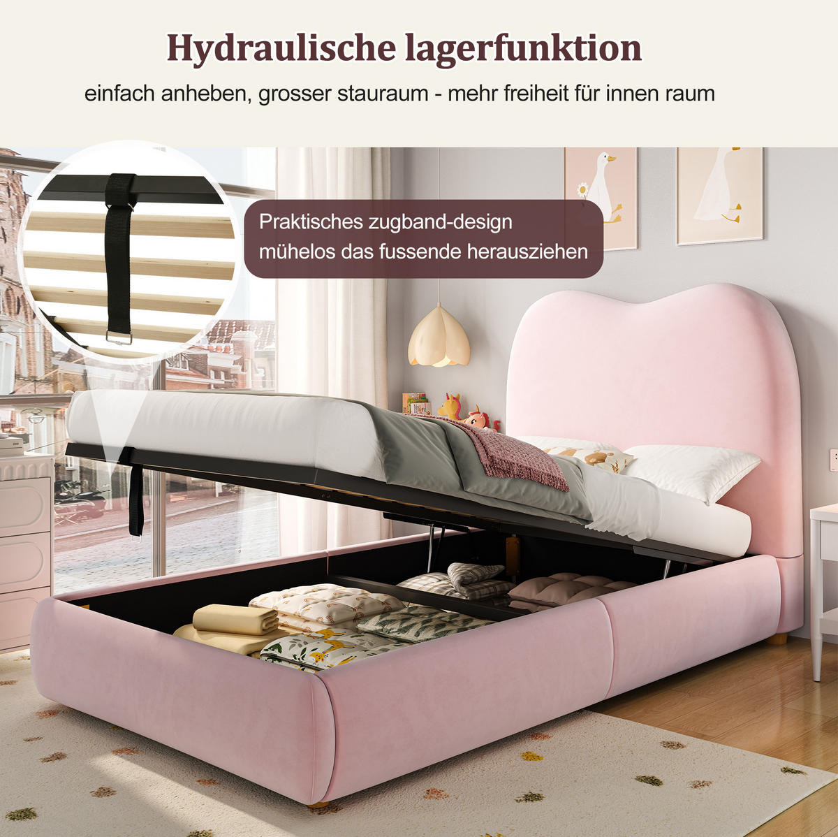 POLSTERBETT 160/200 cm aus Samt mit USB, Steckdosen und 2 Nachttischen Beige - Beige, Textil (160/200cm) - Modenvie
