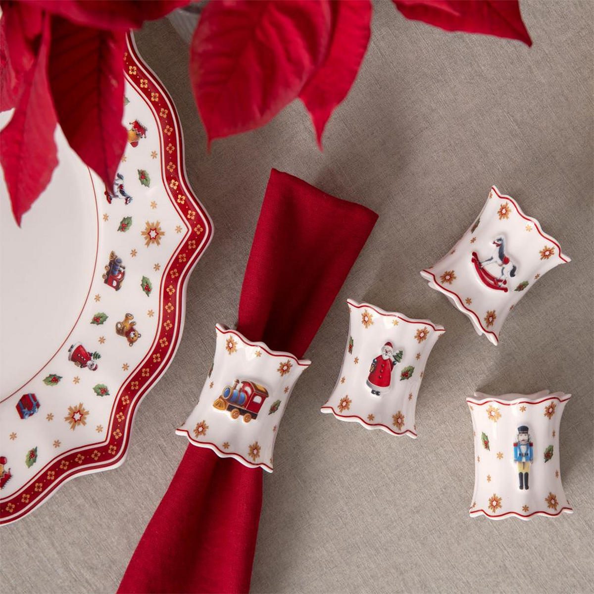 SERVIETTENRINGE Toy's Delight bunt 4-tlg. - Multicolor, Keramik (5/5.5cm) - Villeroy & Boch