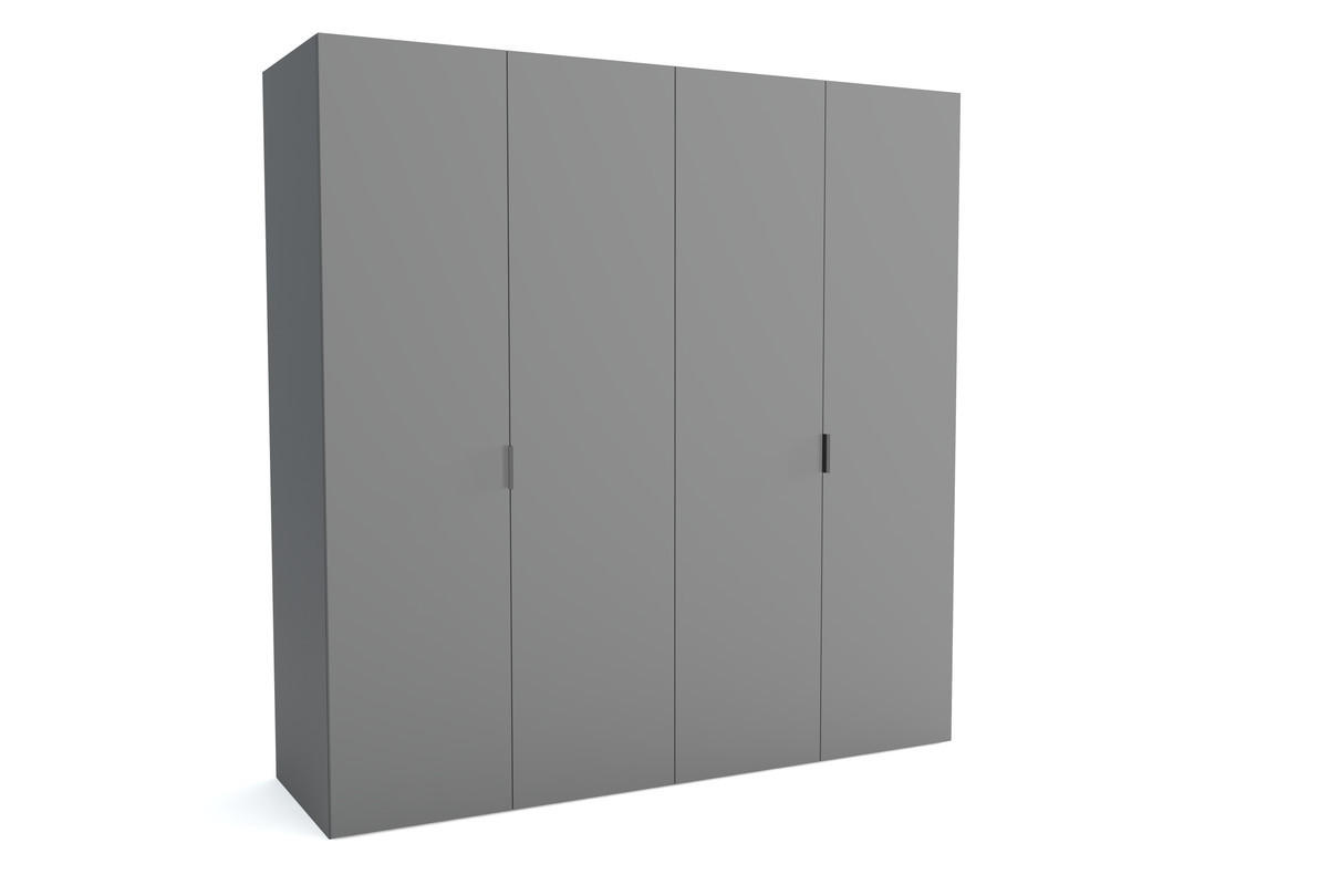KLEIDERSCHRANK MAT A Grau 240x60x205 cm - Grau, Holzwerkstoff (240/205/60cm) - FURNLUX
