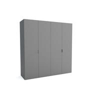 KLEIDERSCHRANK MAT A Grau 240x60x205 cm - Grau, Holzwerkstoff (240/205/60cm) - FURNLUX