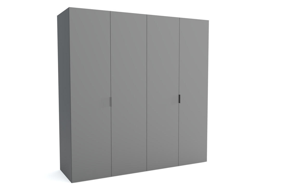 KLEIDERSCHRANK MAT A Grau 240x60x205 cm - Grau, Holzwerkstoff (240/205/60cm) - FURNLUX