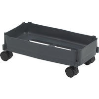 FAHRWAGEN Mehrzweck-Behälter 60 L dunkelgrau harte Rollen - für weiche Böden - Grau, Kunststoff (23.3/14.5/45.3cm) - GRAF