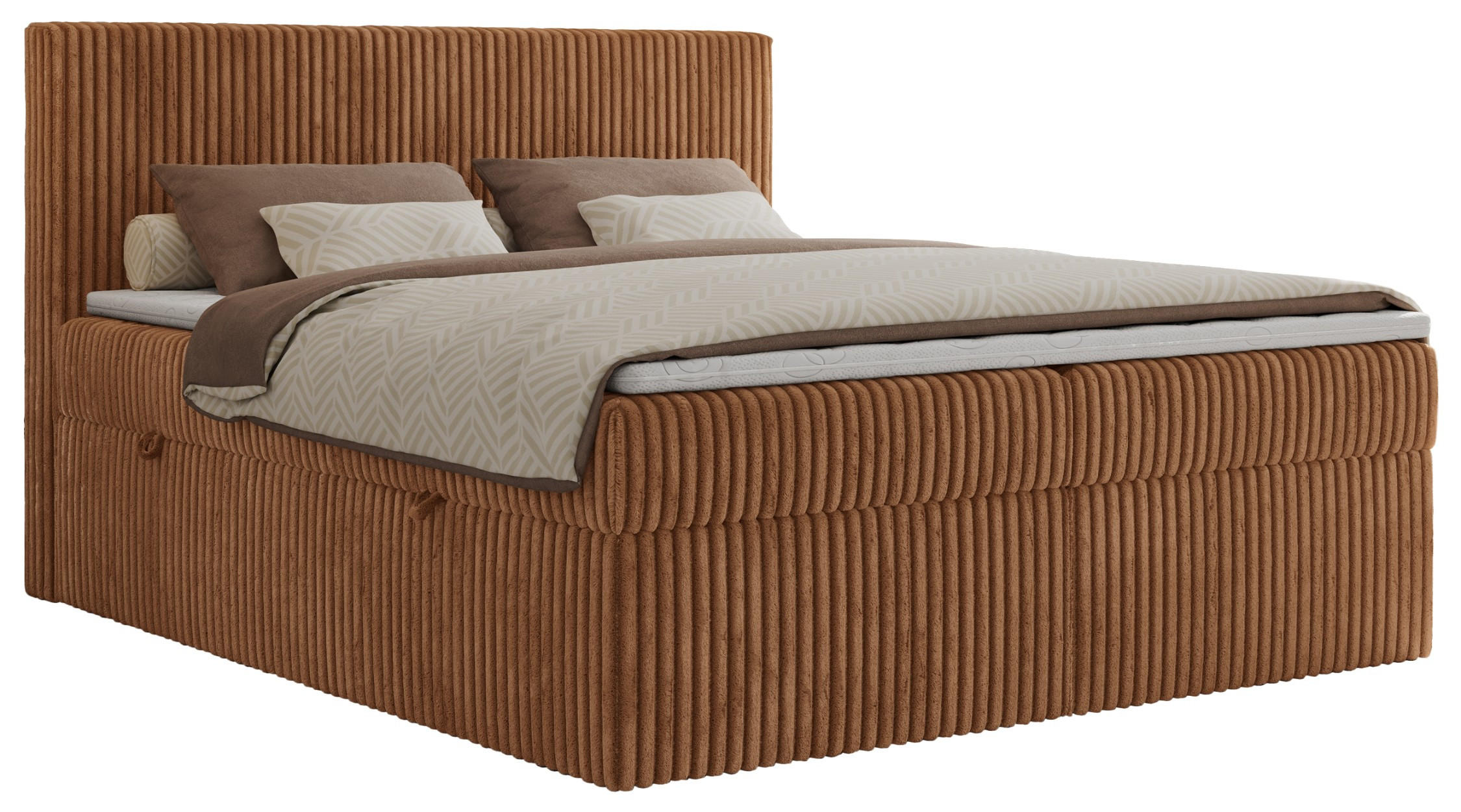 BOXBETT TILIANO 140/200 - Orange Cord - H3 - Orange, Textil (140/200cm) - MKS