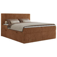 BOXBETT TILIANO 160/200 - Orange Cord - H3 - Orange, Textil (160/200cm)
