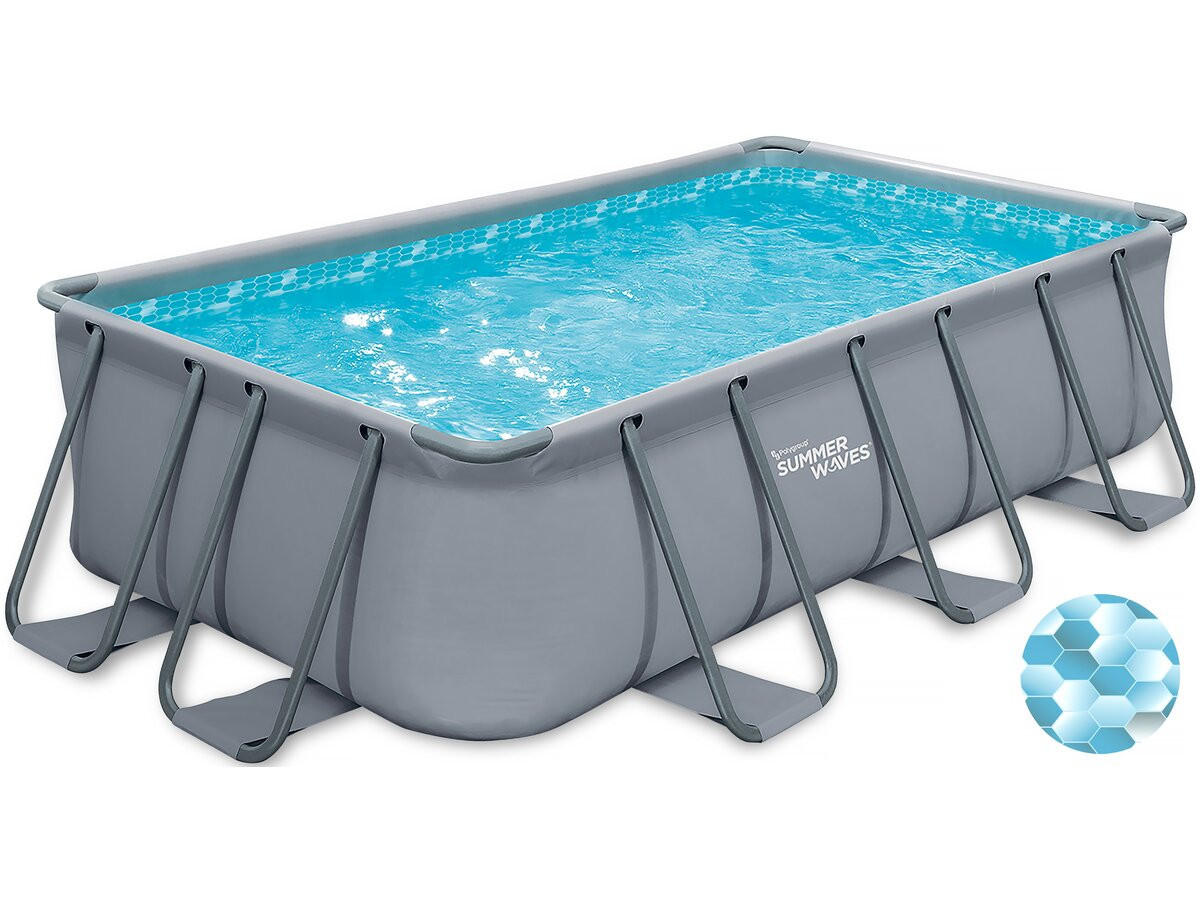 AUFSTELLBECKEN Grau - Grau, Kunststoff (274/132/549cm) - Habitat Garten