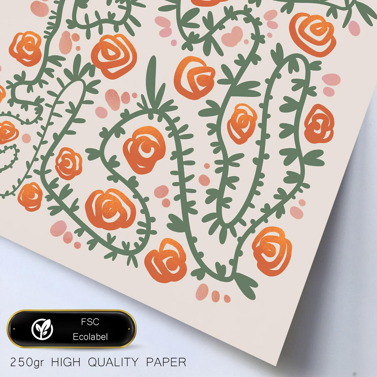 POSTER Set Mit 6 Fustige Blume In Blume Zusammenfassung Ästhetische Dekorative Gemälde Für Ihr Wohnzimmer, Schlafzimmer, Zuhause A3 & A4 Rahmenlos - Klar, Papier (29/3cm) - Nacnic
