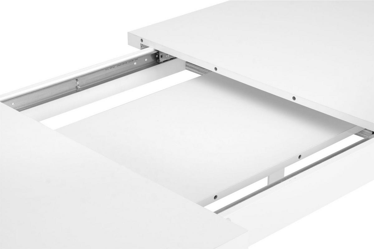 ESSTISCH RHENA ausziehbar bis 190cm, Weiß - Weiß, Holz (150/77/80cm) - KONSIMO®