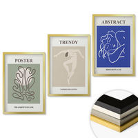 WANDBILDER 3er Set - 40x60 cm Goldrahmen - Henri Matisse Pastellgrafiken - Goldfarben, Kunststoff (40/60cm) - ArtPrintCave
