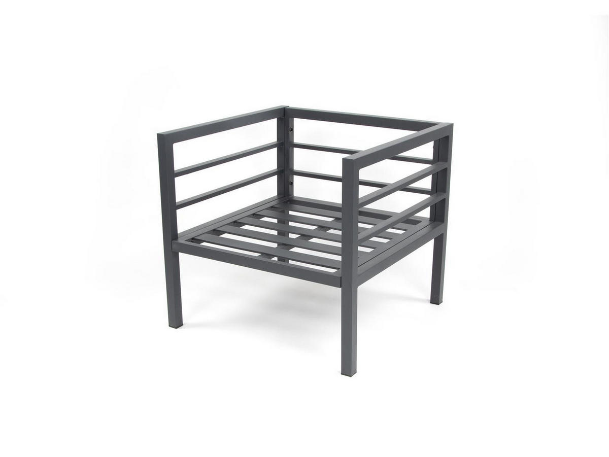 GARTENSESSEL San Menaio Grau Aluminium - Grau, Kunststoff (67/87cm) - Green Spirit