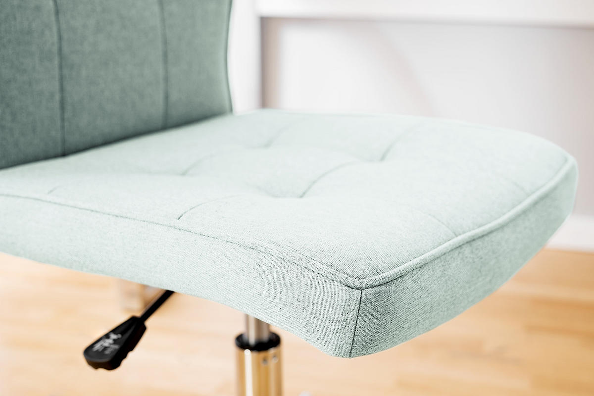 BÜROSTUHL - Mintgrün, Textil/Metall (46/91/62cm) - home24