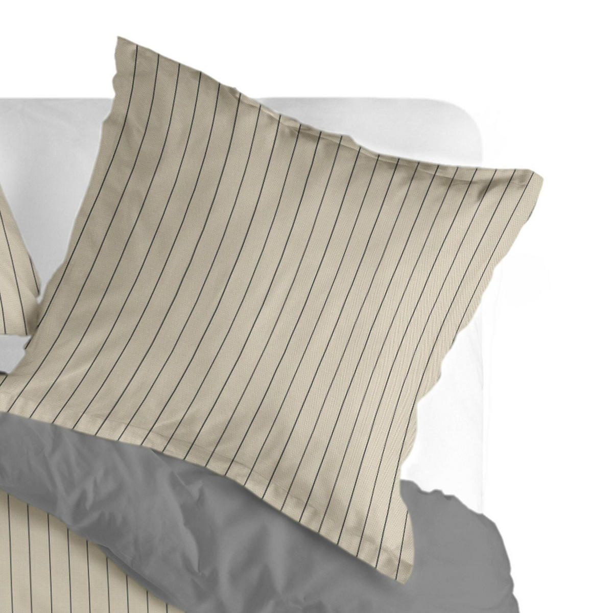 KISSENBEZUG oxford 45x125 cm beige - Beige, Textil (45/125cm) - Happy Friday