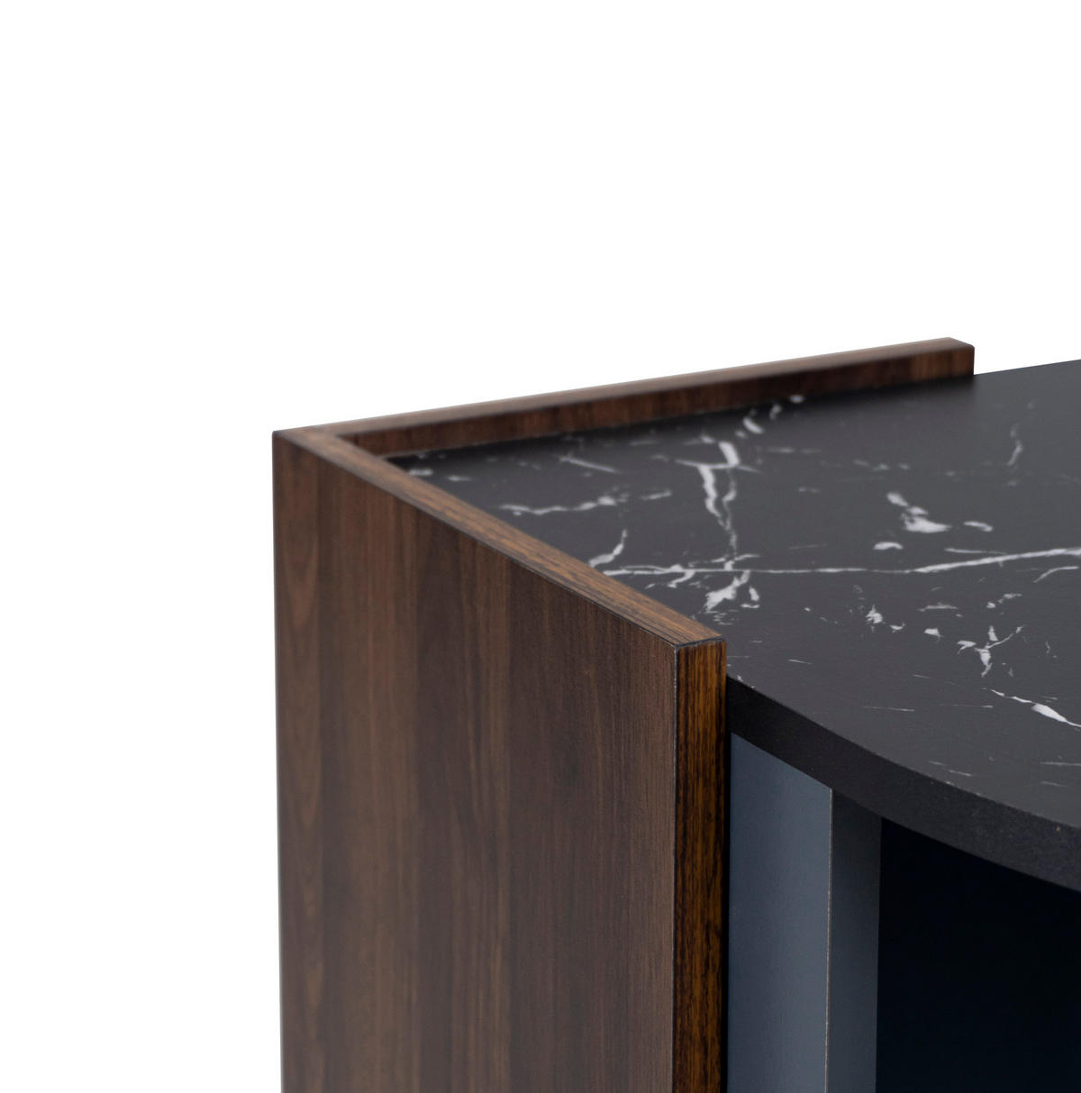 COUCHTISCH 96,5/63/40 cm Schwarz/Holzoptik aus Spanplatte mit Ablagefach - Schwarz, Holzwerkstoff (96.5/63/40cm) - OKMYHOME