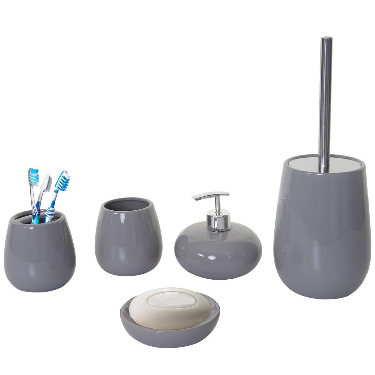 BADSET Grau - Grau, Keramik (12/33/12cm) - MCW