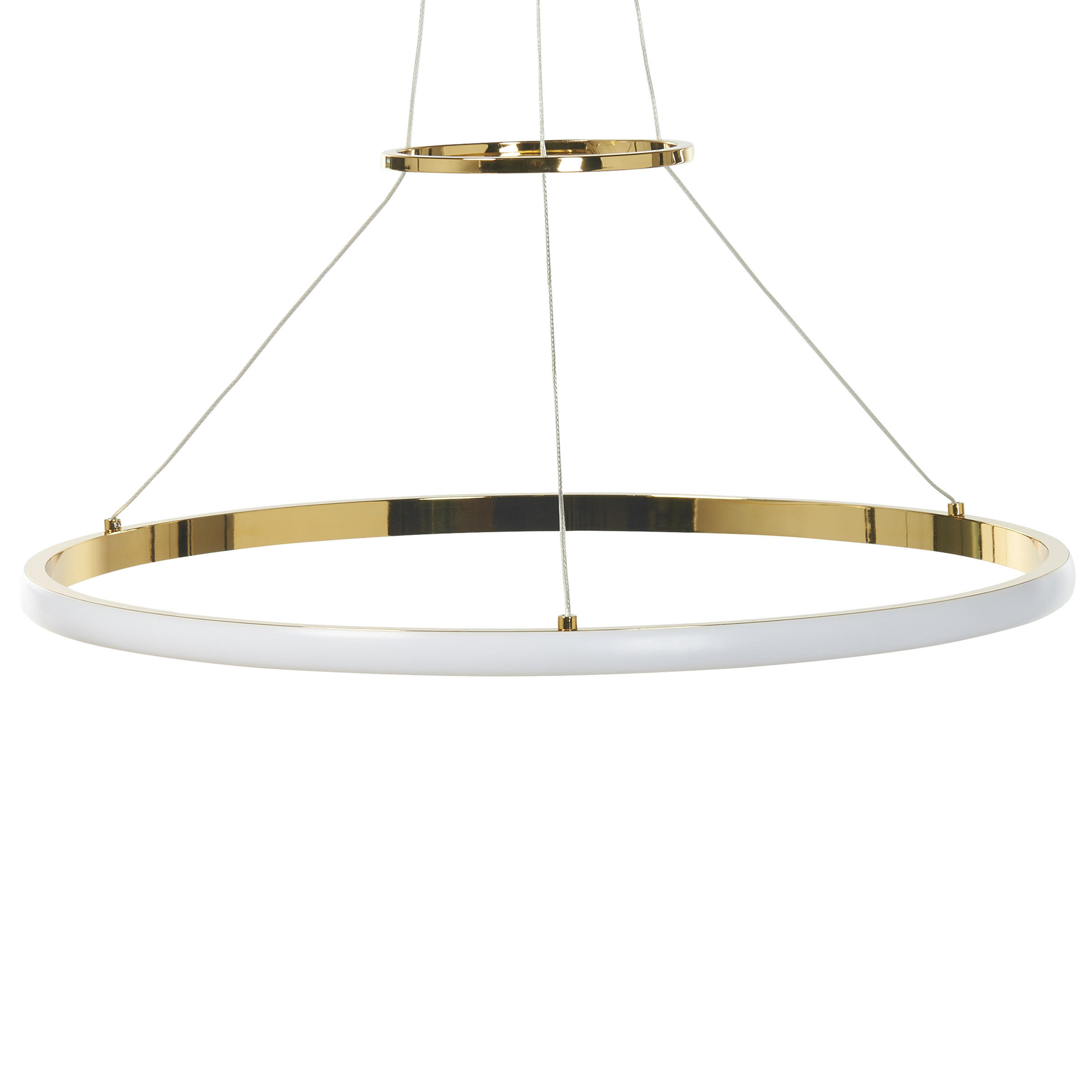 HÄNGELEUCHTE Tano 50/50/104 cm - Goldfarben, Metall (50/50/104cm) - Beliani