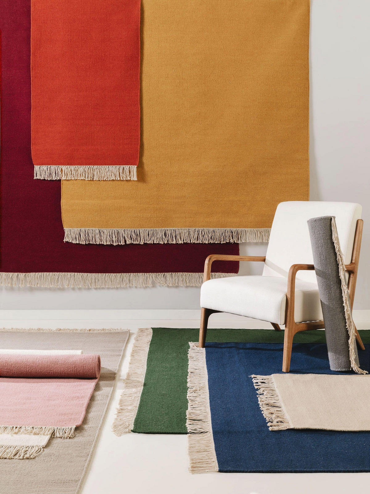 WOLLTEPPICH Liv Gelb 70x200 cm - Gelb, Textil (70/200cm) - benuta Pop