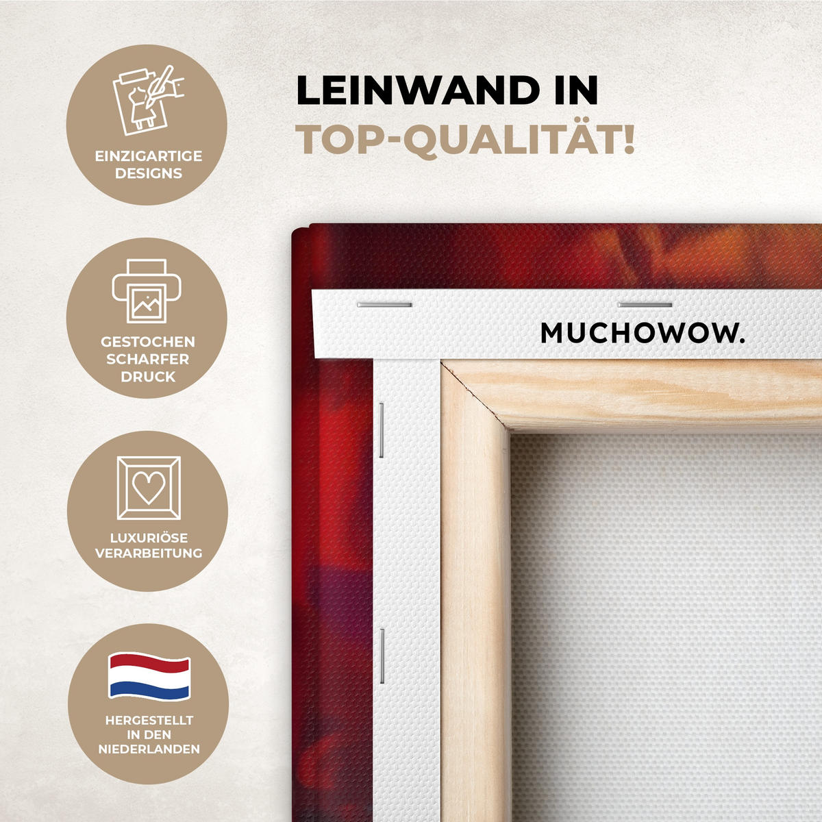 LEINWANDBILD Wein - Frau - Stimmungsvoll - Farbenfroh Deko Groß 90x140 cm - Bordeaux, Textil (90/140cm) - MuchoWow