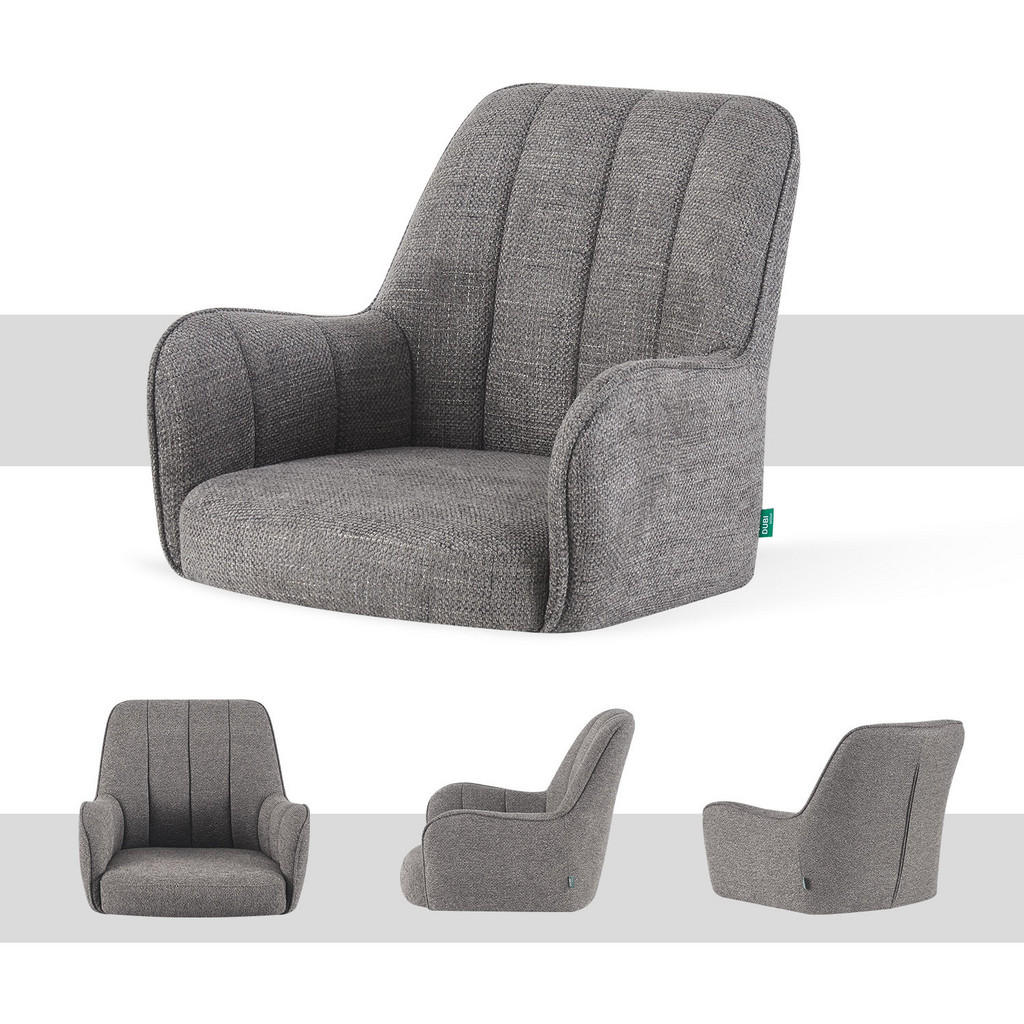 Thumbnail - Dubi Möbel Esszimmerstuhl, Grau, Textil, 58x88x62 cm, Esszimmer, Stühle, Esszimmerstühle, Vierfußstühle