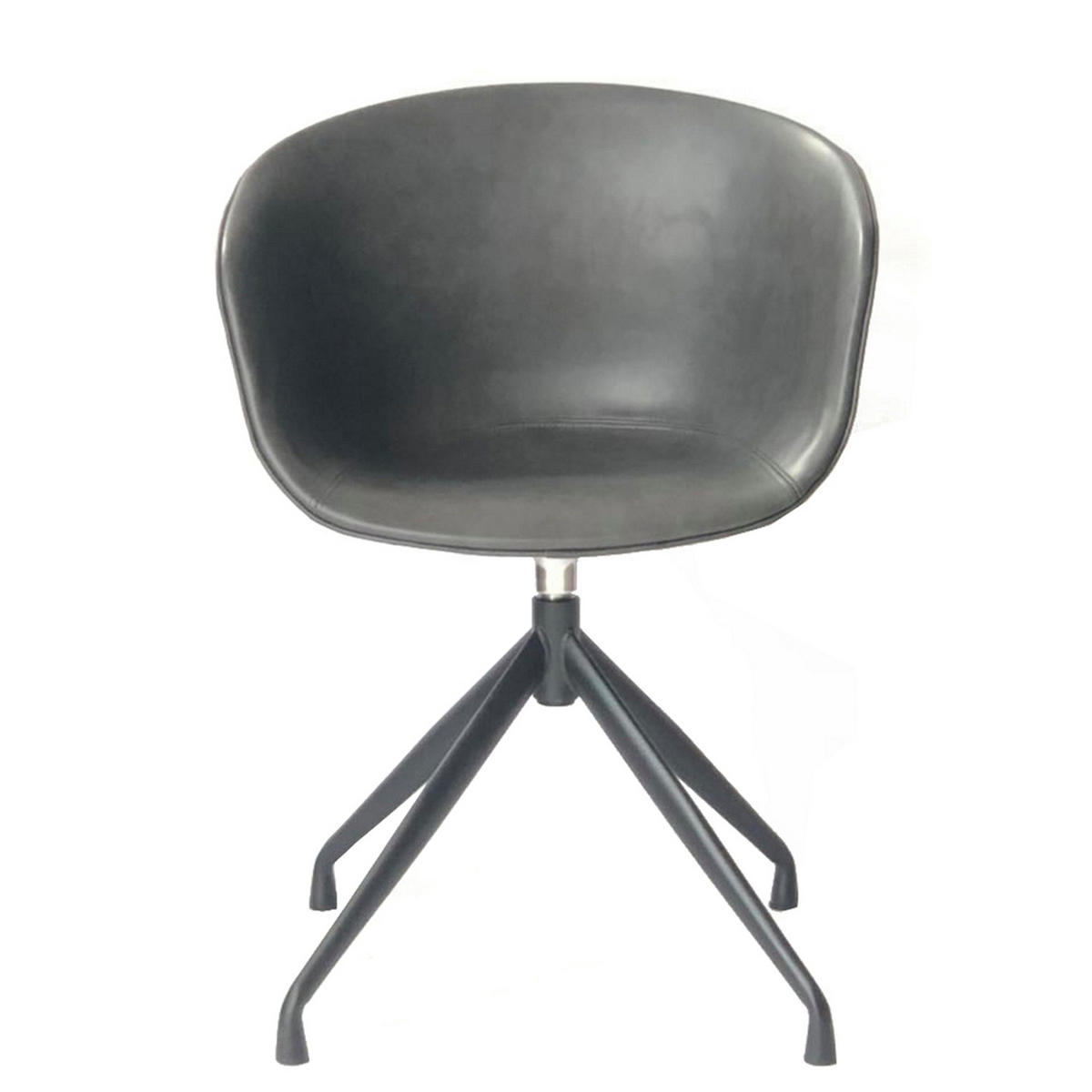 DREHSTUHL DANI Grau Kunstleder - Grau, Leder (60/81/54.5cm) - KAWOLA